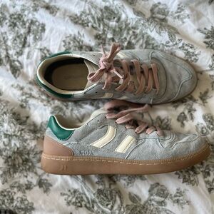 Coolway Goal Gray and Green Sneakers